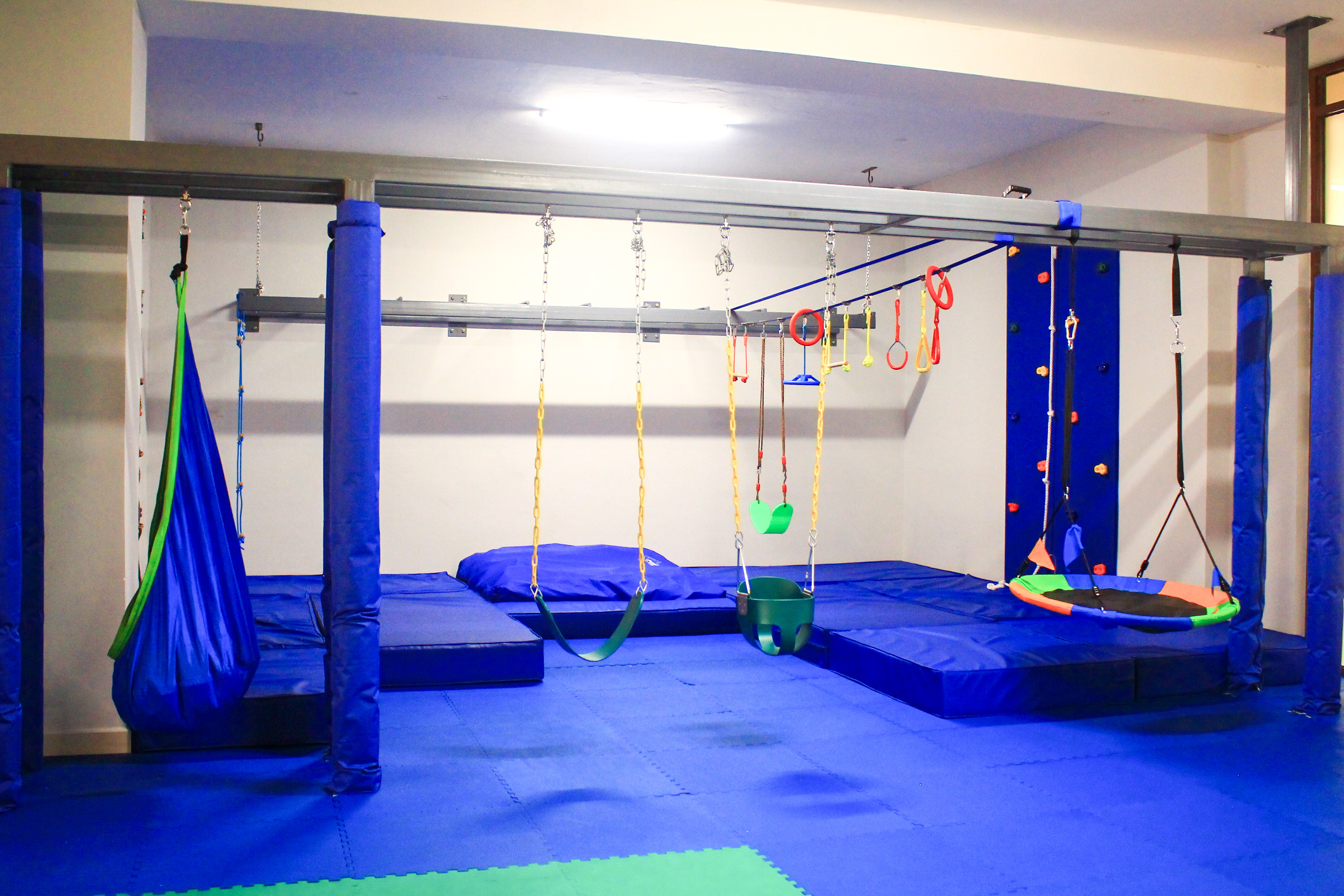 Swings and climbing at Neuronest